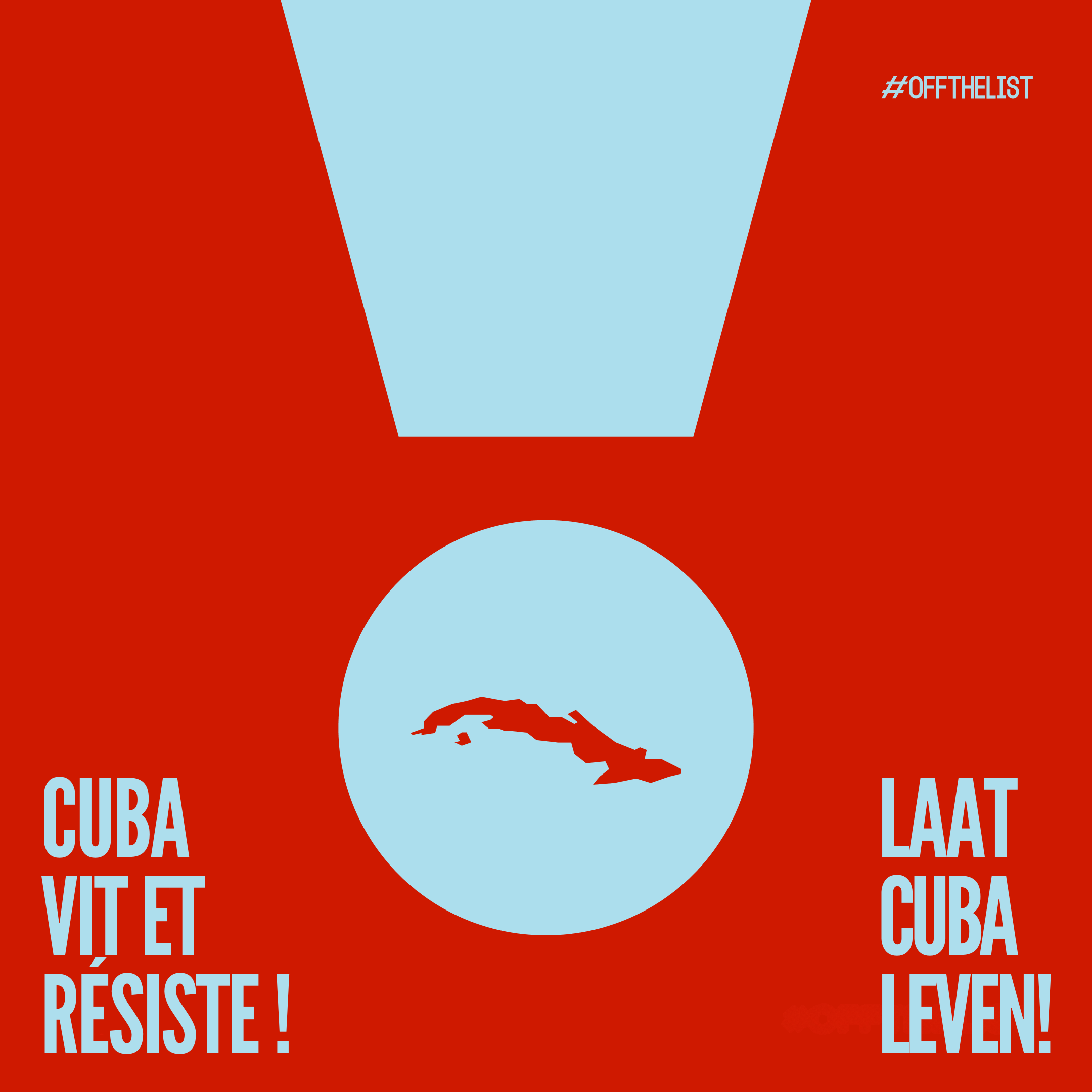 Petitie:  Laat Cuba leven!